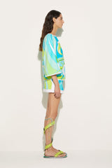 PUCCI Cigni-Print Cotton Mini Skirt | Women Skirts