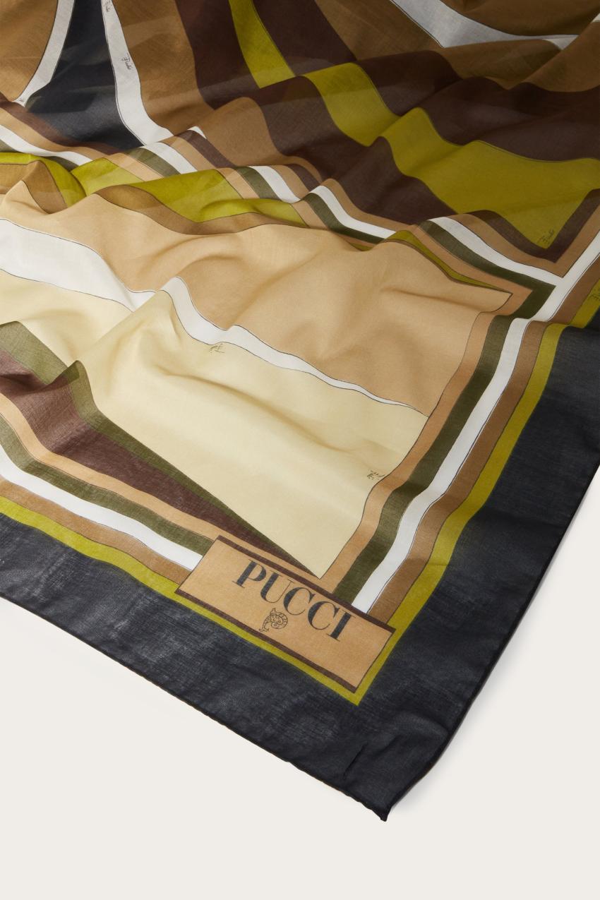 PUCCI Cigni-Print Cotton Sarong | Women Sarong