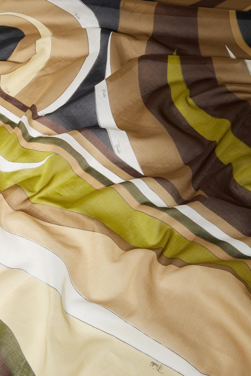 PUCCI Cigni-Print Cotton Sarong | Women Sarong