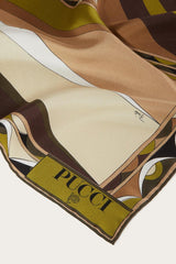 PUCCI Cigni-Print Large Silk-Twill Carré | Women Silks