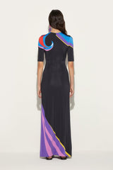 PUCCI Cigni-Print Long Dress | Women Dresses