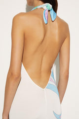 PUCCI Cigni-Print Long Dress | Women Dresses