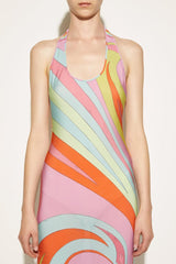 PUCCI Cigni-Print Long Dress | Women Dresses