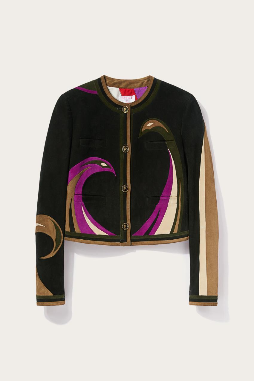 PUCCI Cigni Suede Jacket | Women Jackets