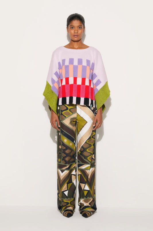 PUCCI Colourblock Cotton Sweater | Women Knitwear