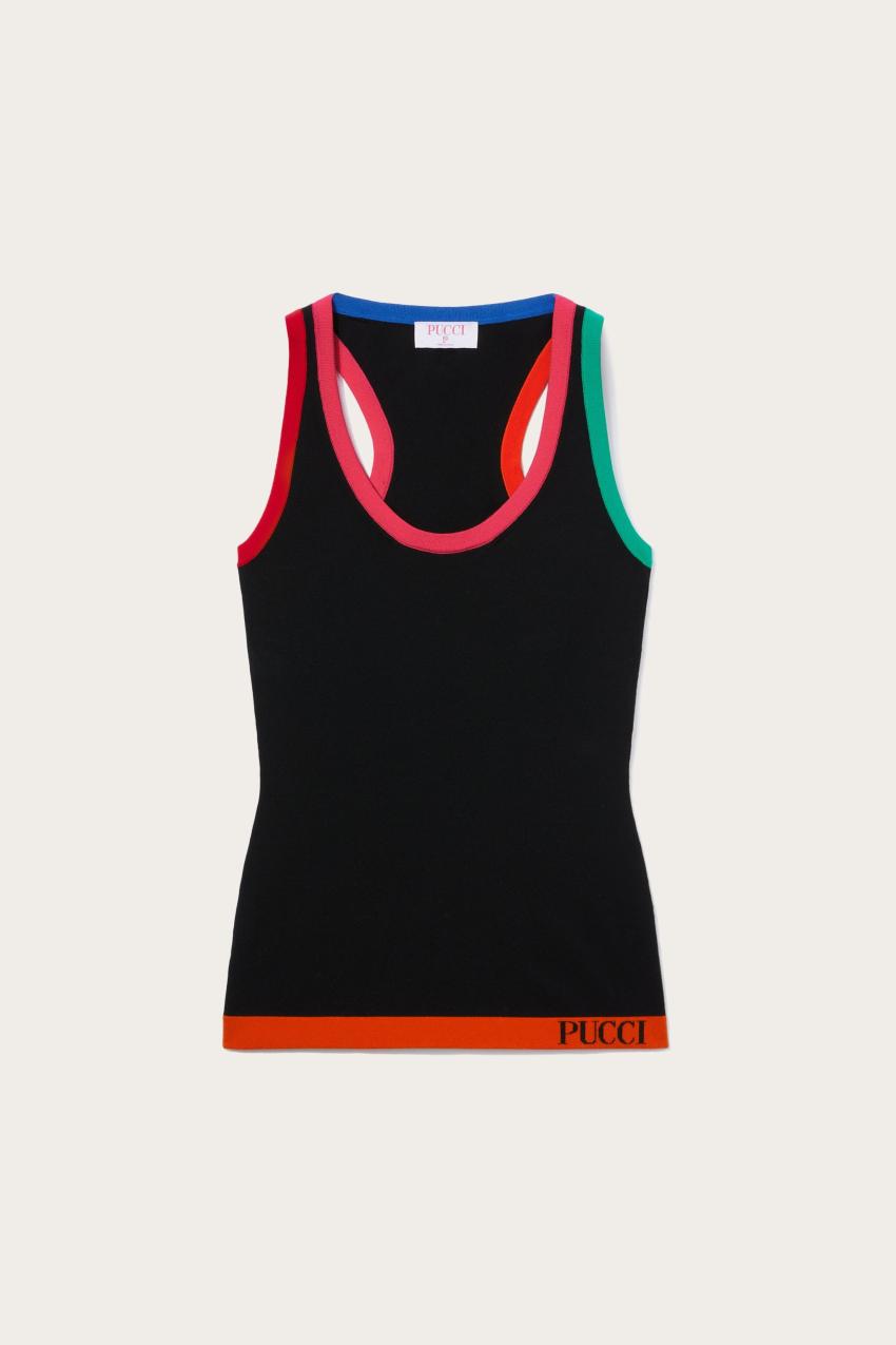 PUCCI Colourblock Tank Top | Women Knitwear