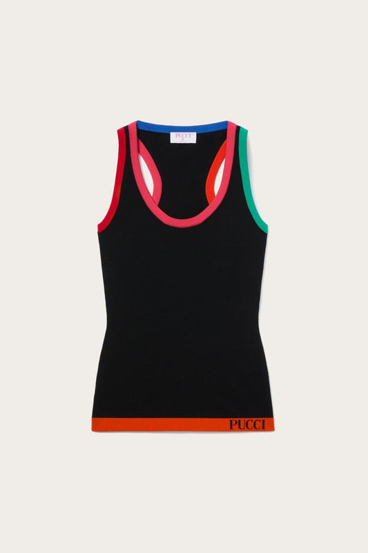 PUCCI Colourblock Tank Top | Women Knitwear