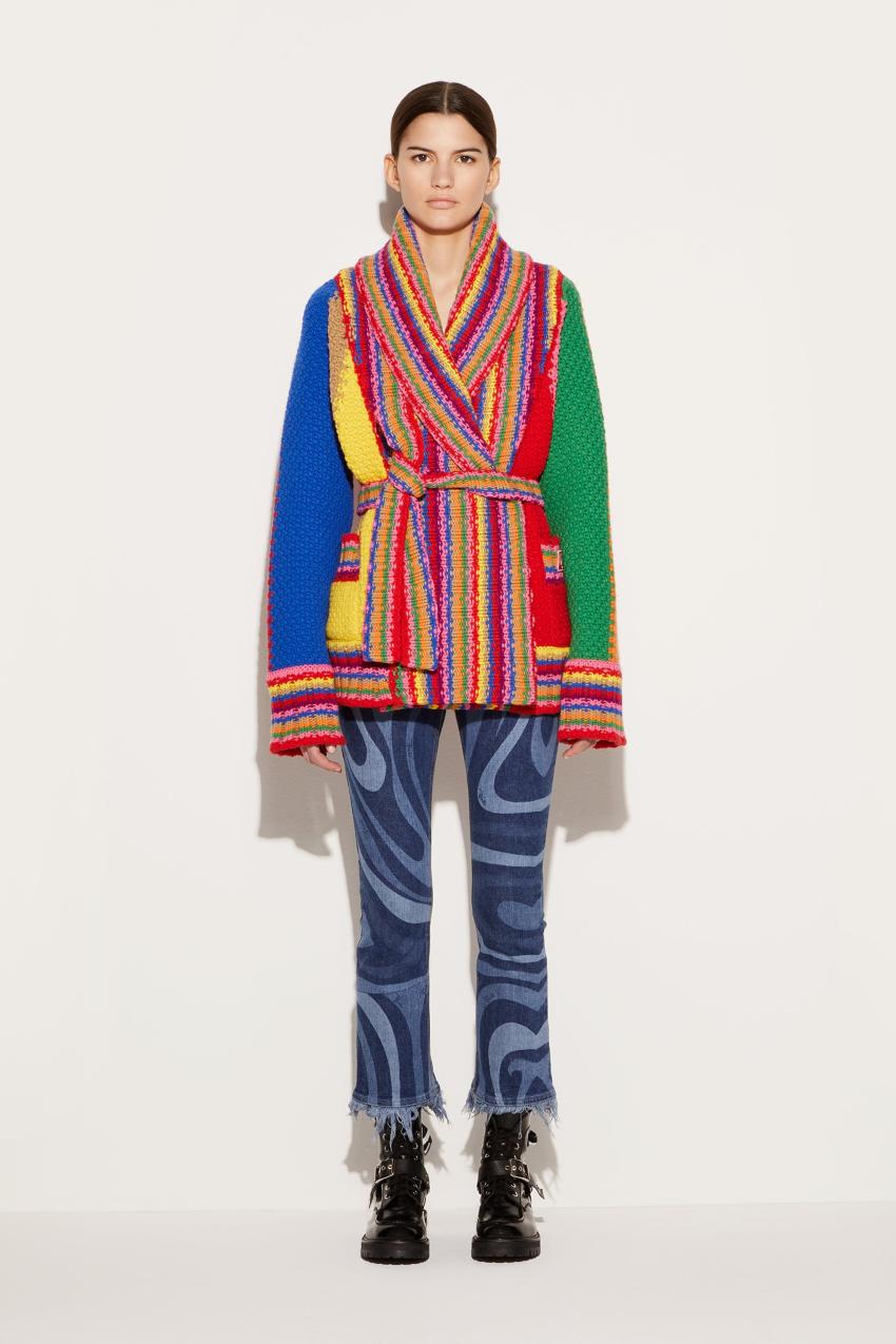 PUCCI Colourblock Wool Cardigan | Women Knitwear