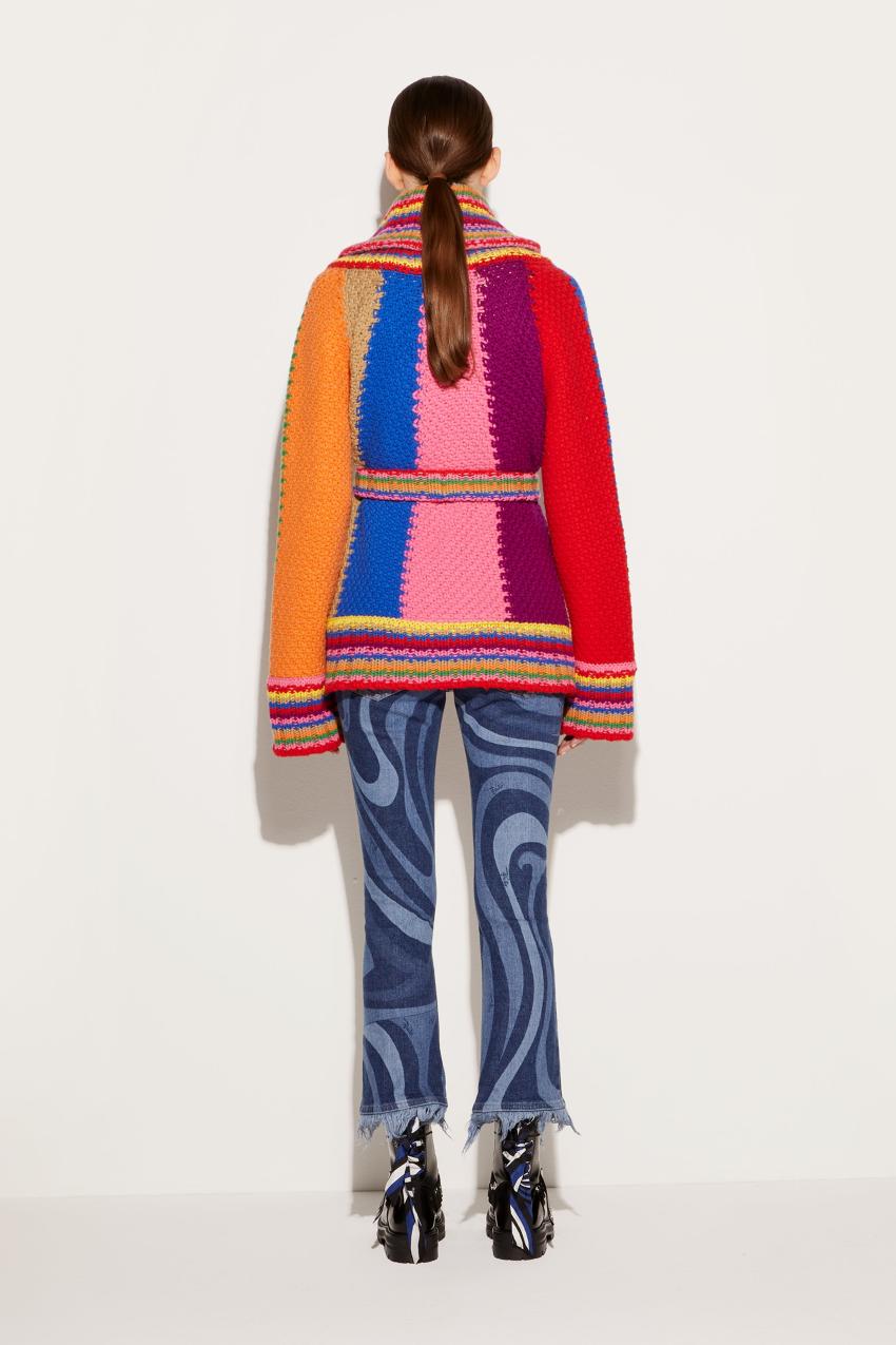 PUCCI Colourblock Wool Cardigan | Women Knitwear