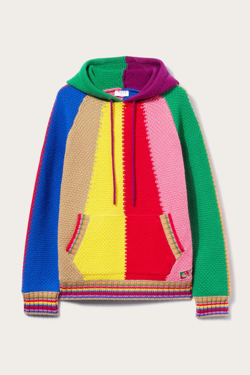 PUCCI Colourblock Wool Hoodie | Men Ready To Wear
