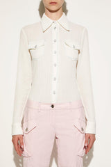 PUCCI Cotton Crepon Shirt | Women Tops And Shirts