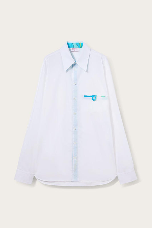 PUCCI Cotton-Poplin Shirt | Men Ready To Wear