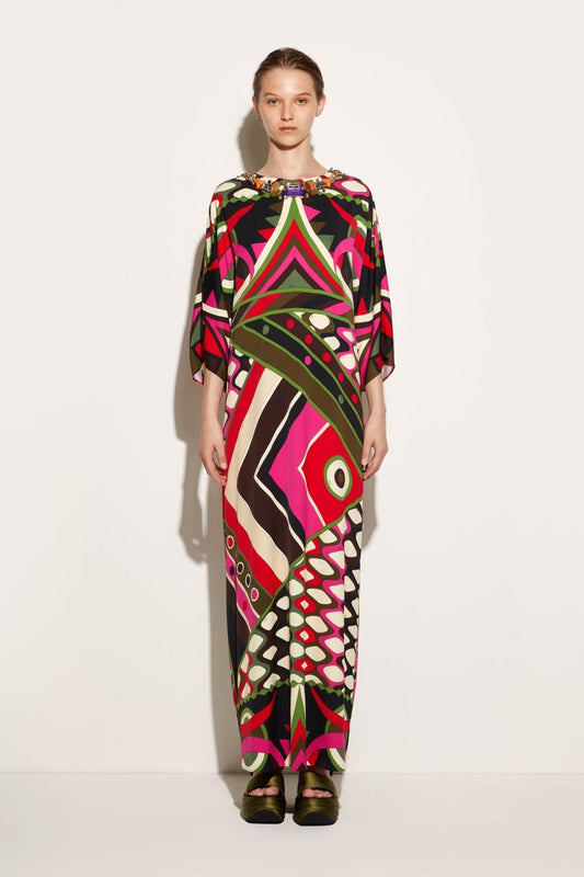 PUCCI Embellished Vivara-Print Kaftan | Women Kaftans
