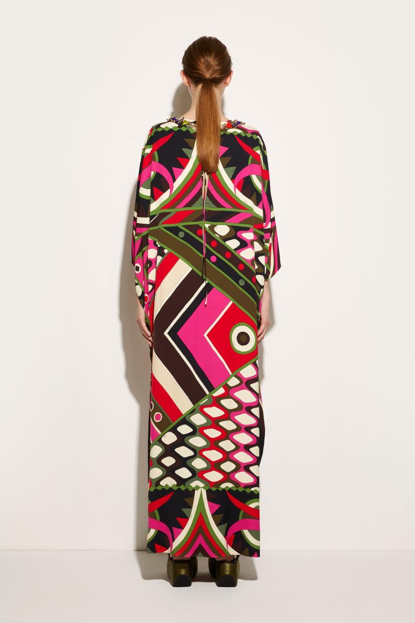 PUCCI Embellished Vivara-Print Kaftan | Women Kaftans