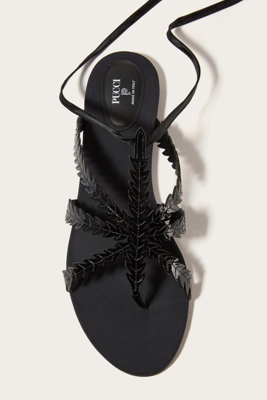 PUCCI Feather-Embellished Sandals | Women Shoes