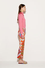PUCCI Festa-Print Flared Trousers | Women Pants And Shorts