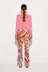 PUCCI Festa-Print Flared Trousers | Women Pants And Shorts