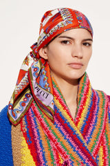 PUCCI Festa-Print Large Silk-Twill Carré | Women Silks