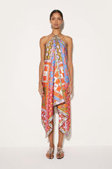 PUCCI Festa-Print Silk-Twill Dress | Women Dresses