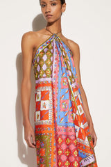PUCCI Festa-Print Silk-Twill Dress | Women Dresses