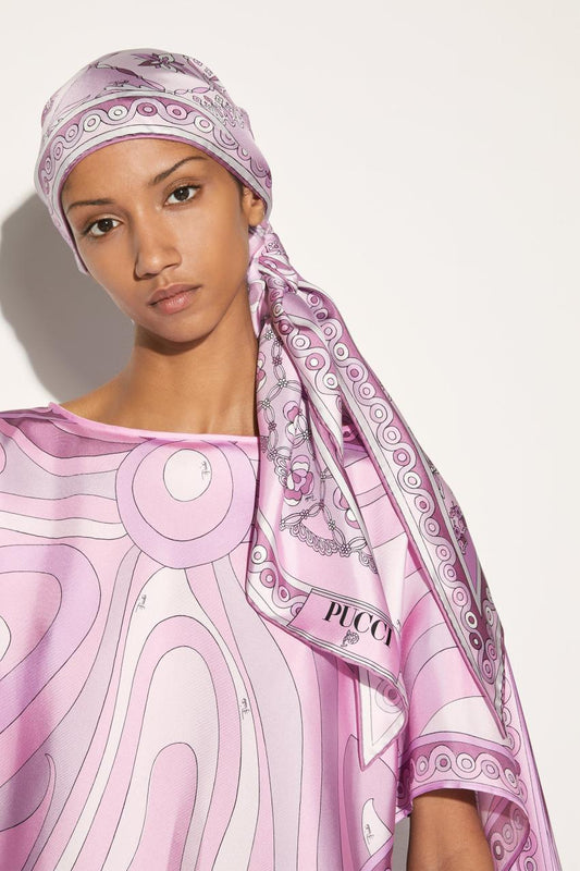 PUCCI Festa-Print Silk-Twill Scarf | Women Silks