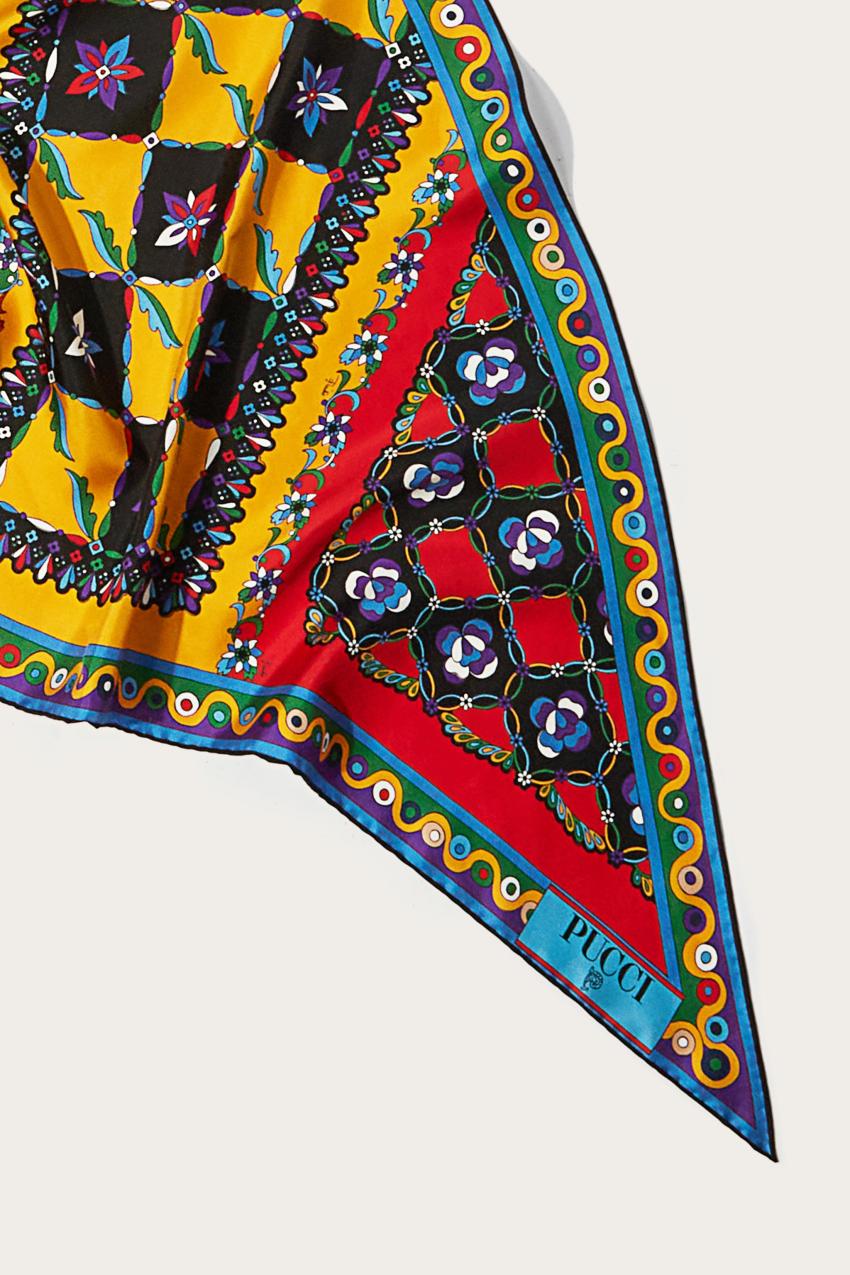 PUCCI Festa-Print Silk-Twill Scarf | Women Silks