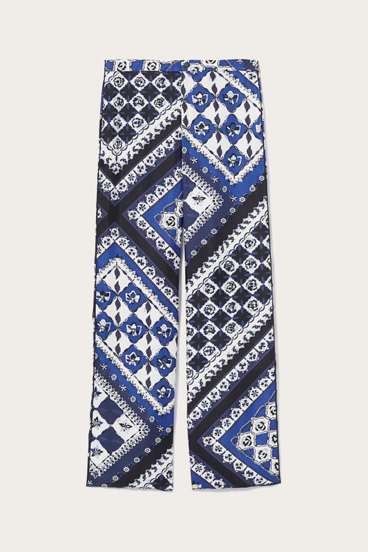 PUCCI Festa-Print Silk-Twill Trousers | Men Ready To Wear