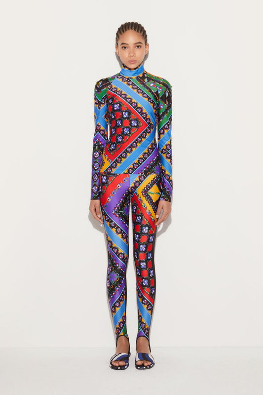 PUCCI Festa-Print Stirrup Leggings | Women Pants And Shorts