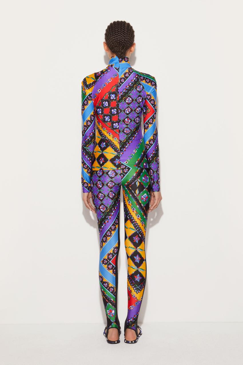 PUCCI Festa-Print Stirrup Leggings | Women Pants And Shorts