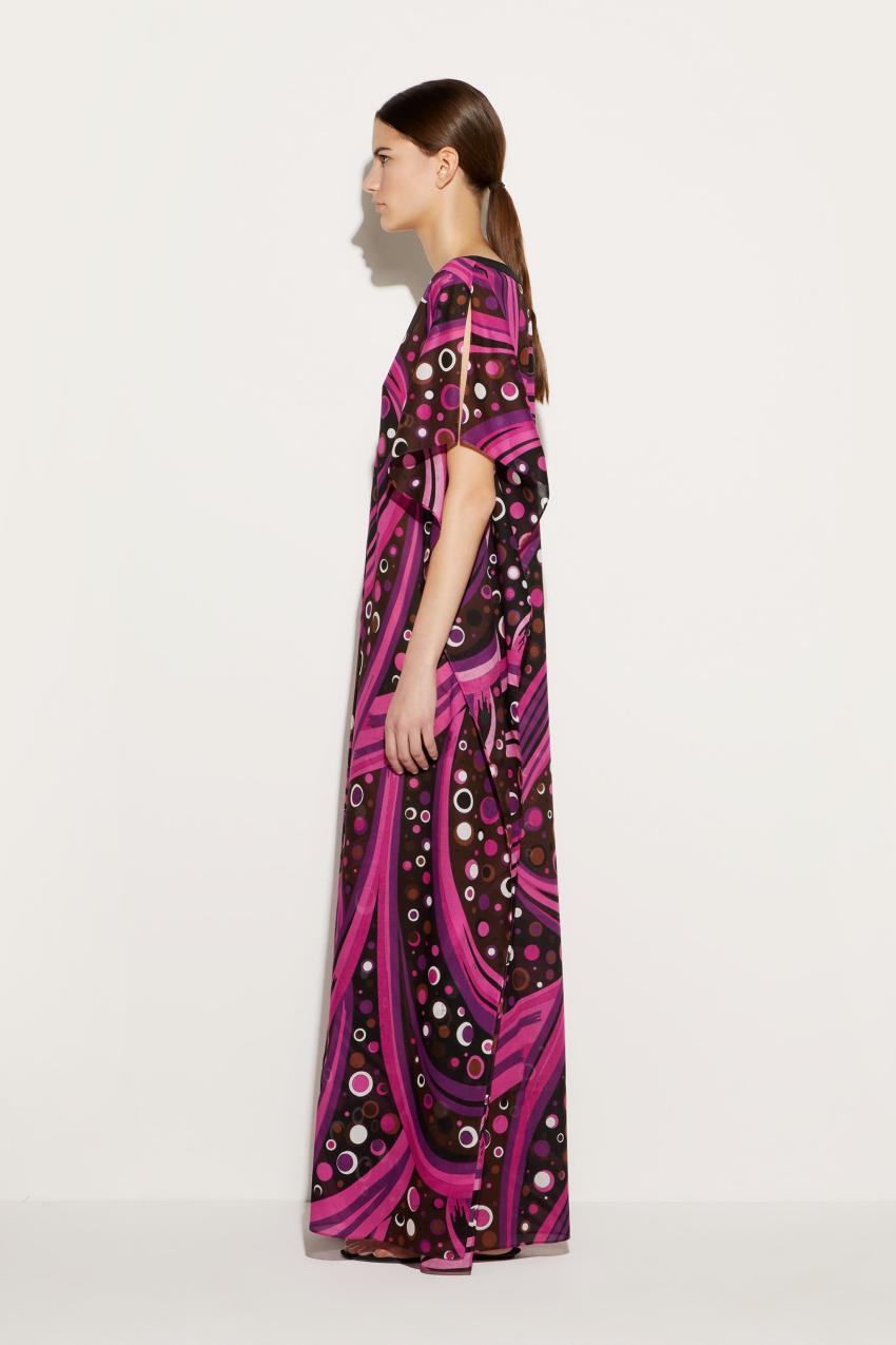 PUCCI Fontane-Print Belted Cotton Kaftan | Women Kaftans