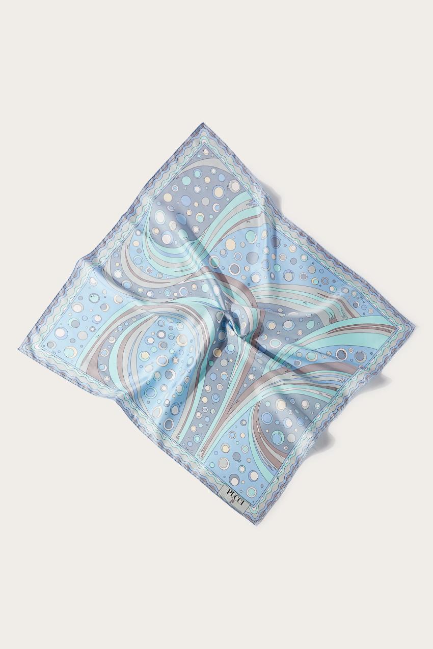 PUCCI Fontane-Print Large Silk-Twill Carré | Women Silks