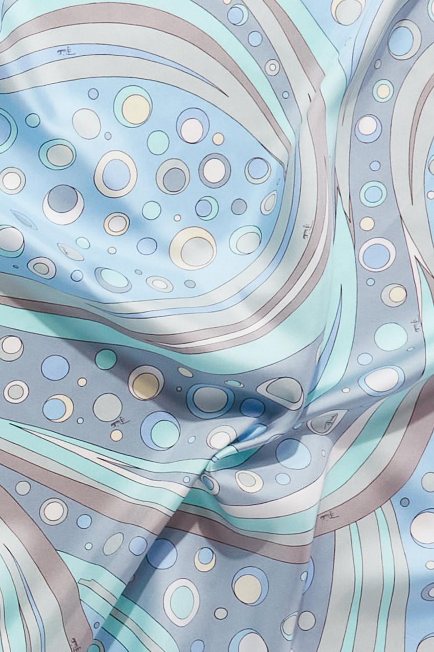 PUCCI Fontane-Print Large Silk-Twill Carré | Women Silks