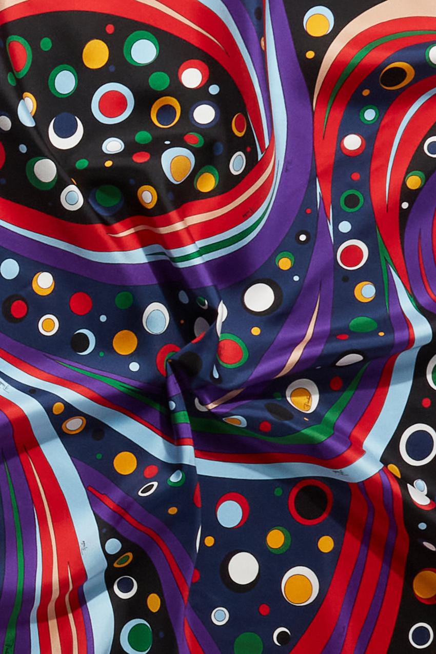 PUCCI Fontane-Print Large Silk-Twill Carré | Women Silks