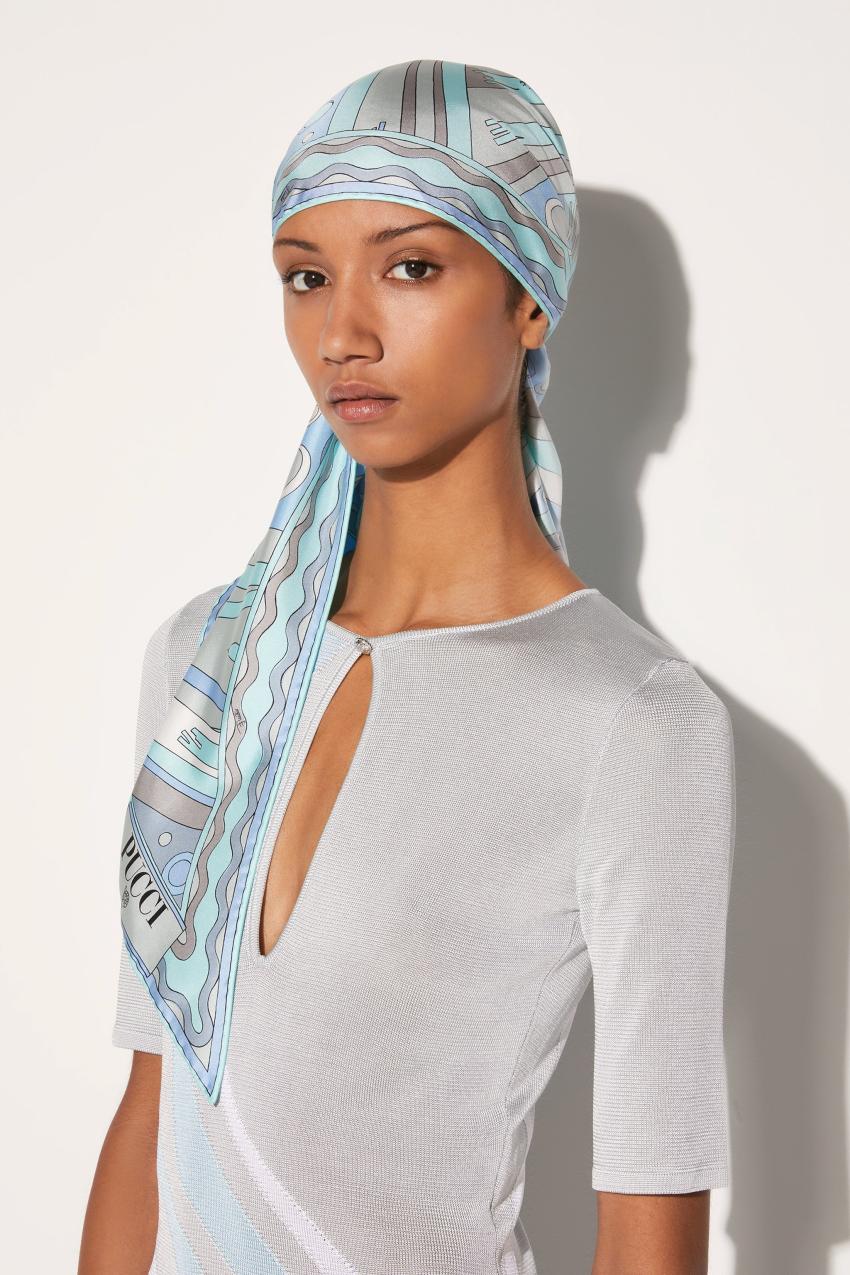 PUCCI Fontane-Print Silk-Twill Scarf | Women Silks