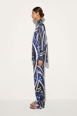 PUCCI Fontane-Print Silk-Twill Shirt | Women Tops And Shirts