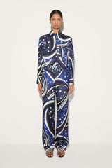 PUCCI Fontane-Print Silk-Twill Trousers | Women Pants And Shorts