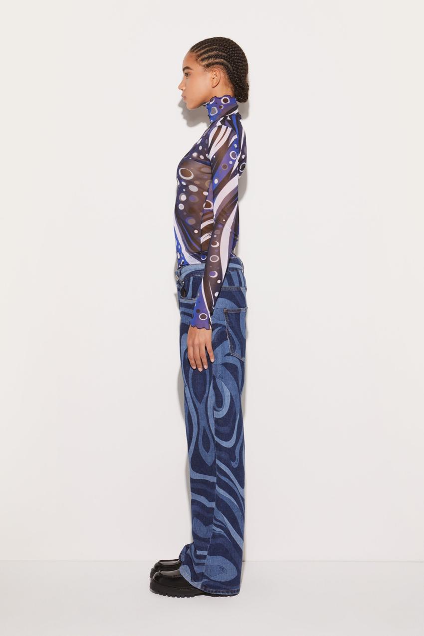 PUCCI Fontane-Print Top | Women Tops And Shirts