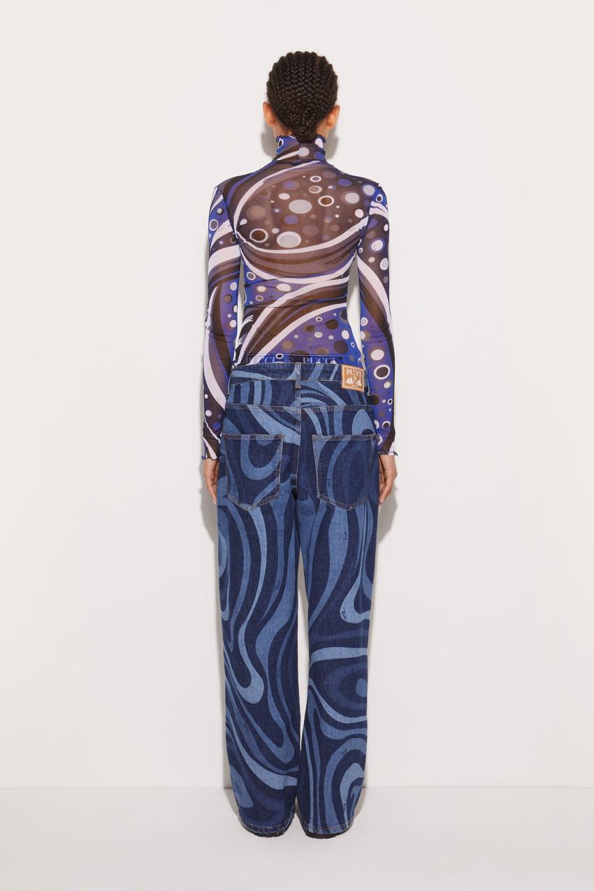 PUCCI Fontane-Print Top | Women Tops And Shirts