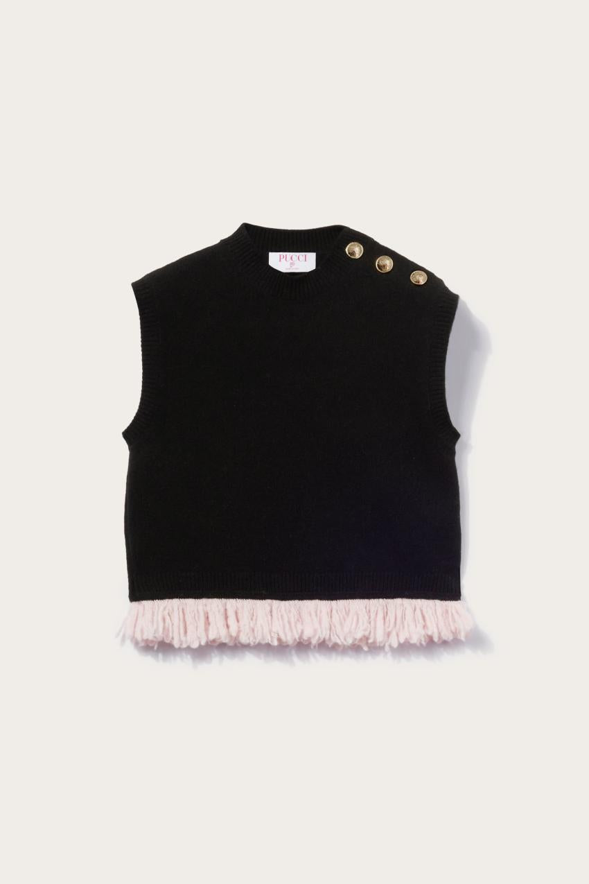 PUCCI Fringed Crop Top | Women Knitwear