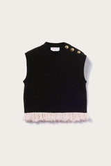 PUCCI Fringed Crop Top | Women Tops And Shirts