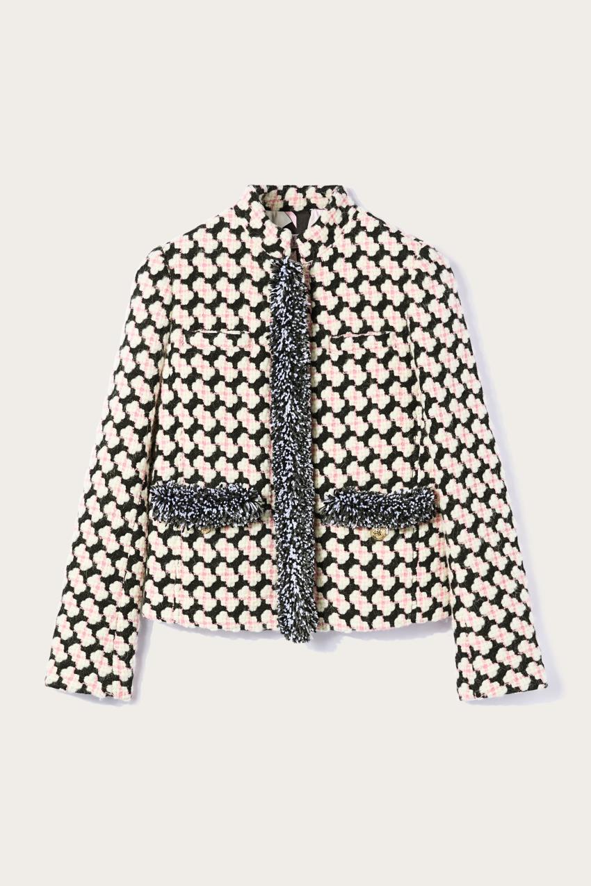 PUCCI Fringed Tweed Jacket | Women Outerwear