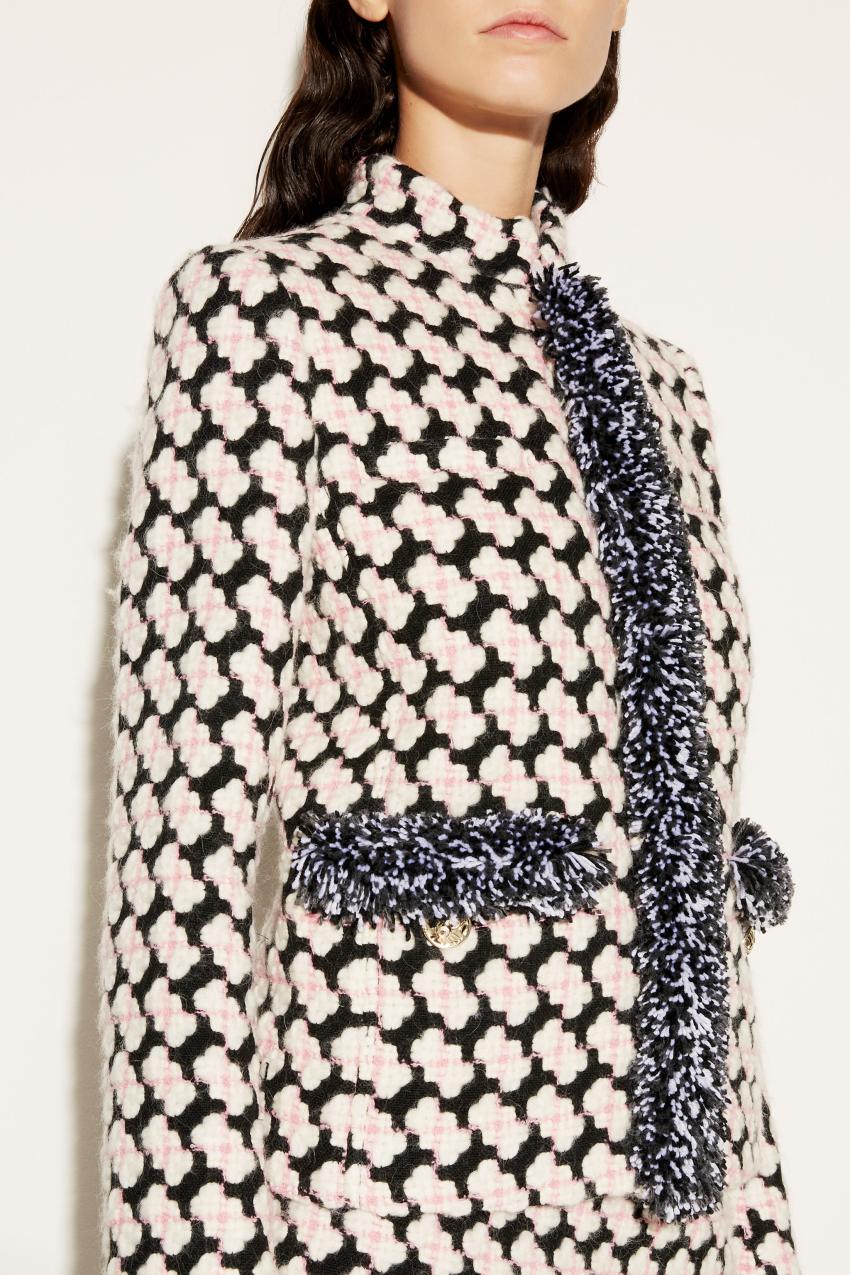 PUCCI Fringed Tweed Jacket | Women Outerwear