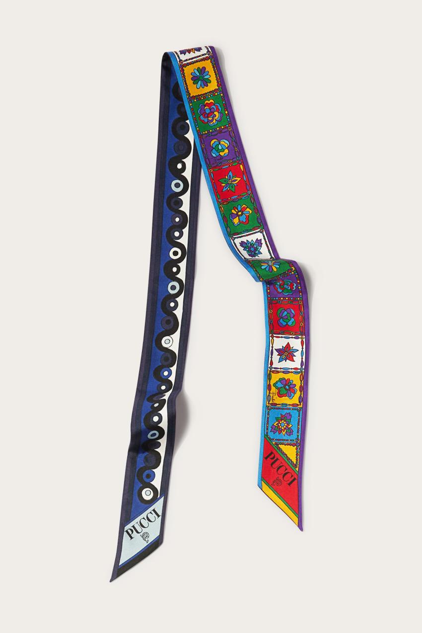 PUCCI Iride And Festa-Print Silk-Twill Scarf | Women Silks