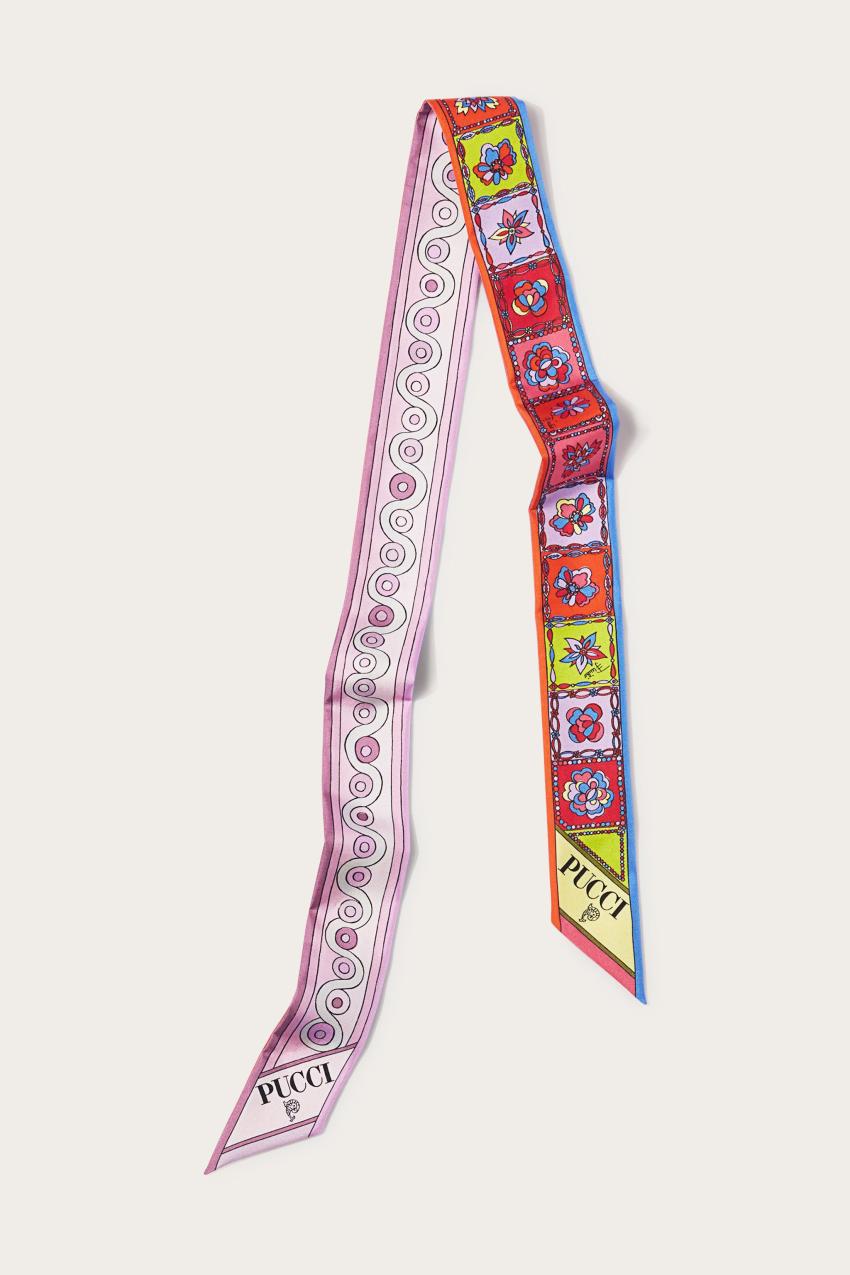 PUCCI Iride And Festa-Print Silk-Twill Scarf | Women Silks