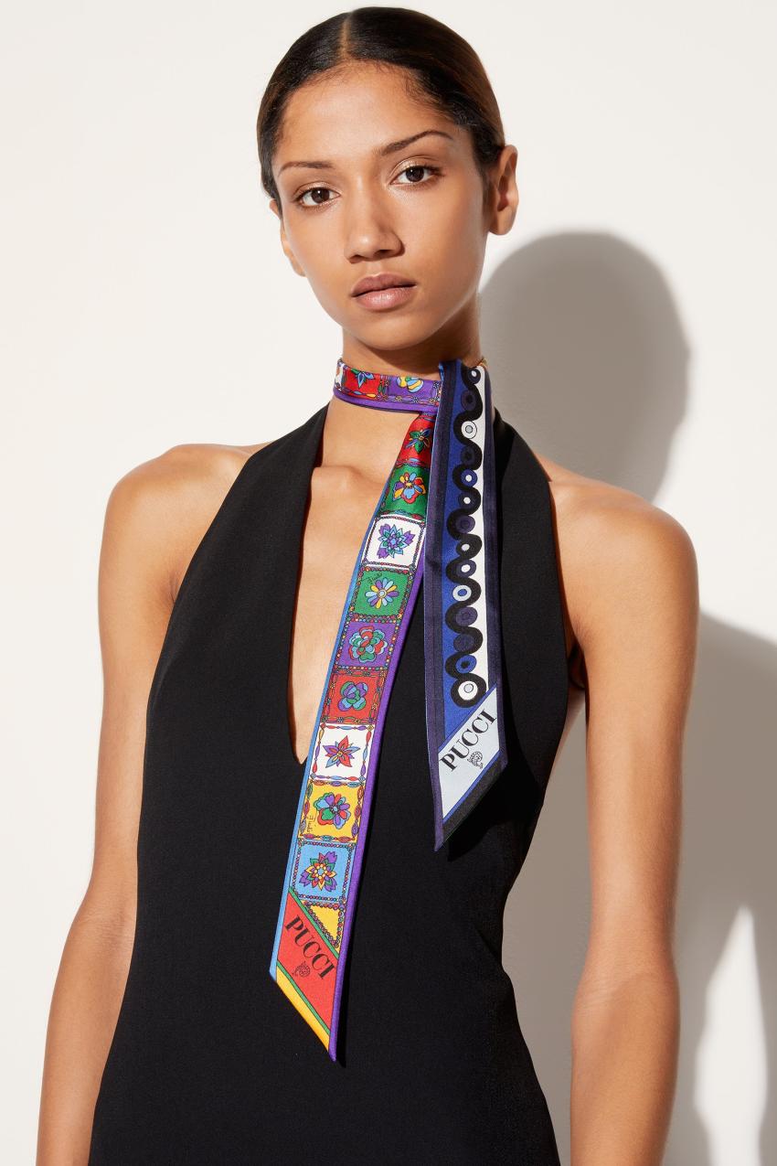 PUCCI Iride And Festa-Print Silk-Twill Scarf | Women Silks