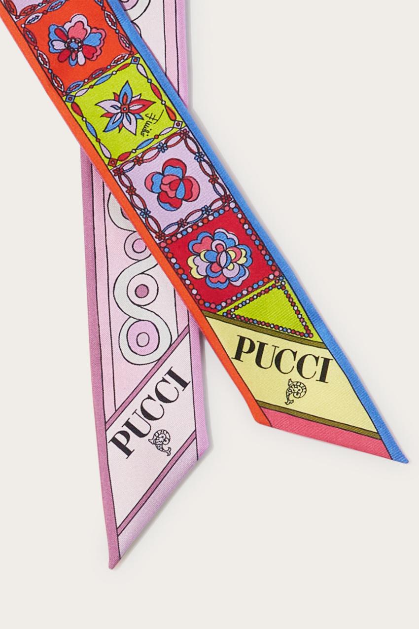 PUCCI Iride And Festa-Print Silk-Twill Scarf | Women Silks