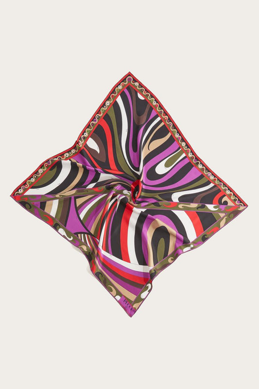 PUCCI Iride And Marmo-Print Large Silk-Twill Carré | Women Silks