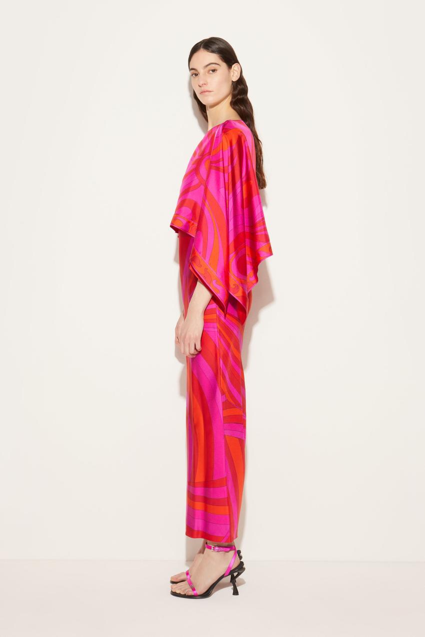 PUCCI Iride And Marmo-Print Silk-Twill Dress | Women Dresses