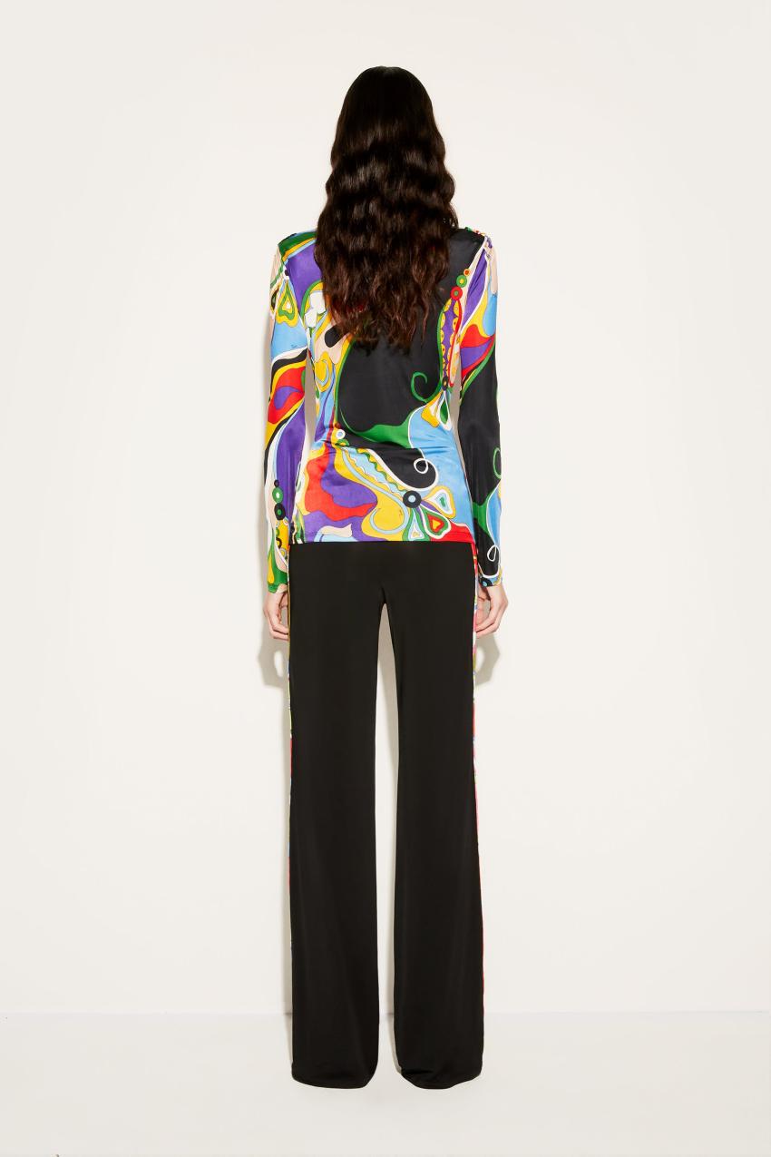 PUCCI Iride And Orchidee-Print Trousers | Women Pants And Shorts
