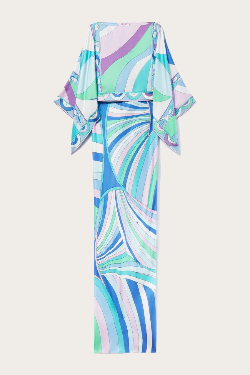 PUCCI Iride And Pesci-Print Silk-Twill Dress | Women Dresses